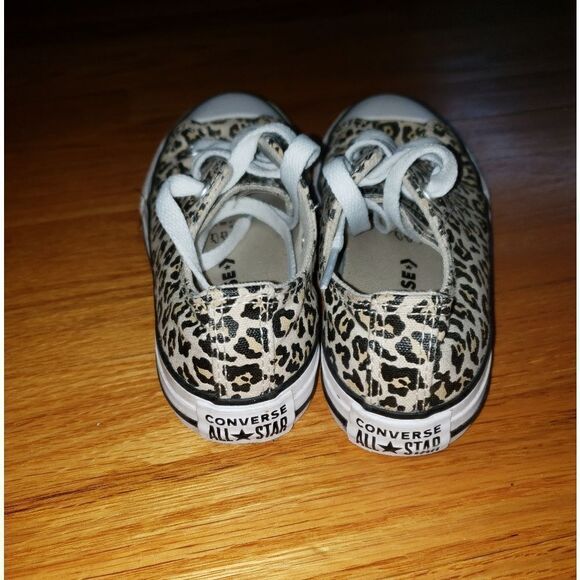 Converse All Star Leppard Print Sneakers Kids Size 13.5 - Picture 5 of 7